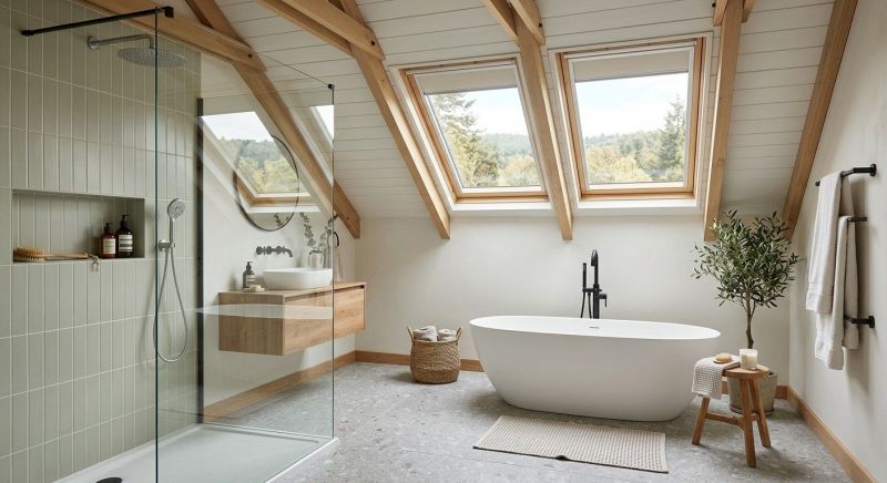 Attic Bathroom Remodeling in Lake Orion, MI