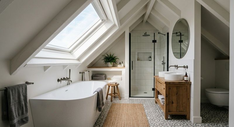 Attic Bathroom Remodeling in Lake Orion, MI