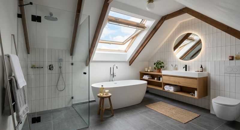 Attic Bathroom Remodeling in Lake Orion, MI
